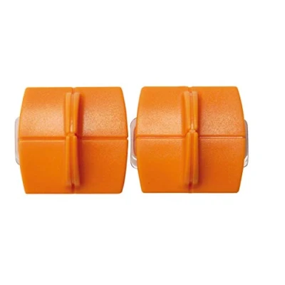 Image de Fiskars Lames TripleTrack titanium originales pour massicots, 2 unités, Coupe droite, High Profile Titanium, Orange, 1004677