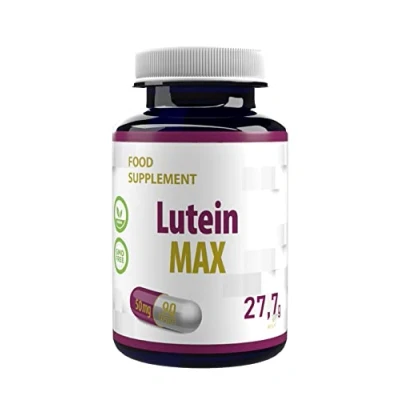 Image de Lutéine Yeux Max 50mg 90 gélules végétales, Testé par un Laboratoire tiers, sans gluten ni OGM