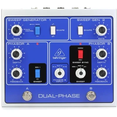 Image de Behringer DUAL PHASE Authentique double déphaseur analogique avec 12 opto coupleurs