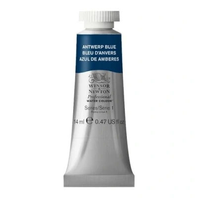Image de Winsor &amp; Newton Aquarelle Professionnel Peinture Aquarelle, Haute Luminosité, Résistante à la Lumière, Qualité Archive, Tube de 14 ML, Couleur Bleu d&#039;Anvers