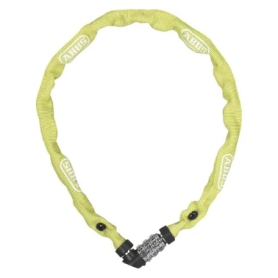 Image de Abus Antivol à chaîne 1200 Web Serrure Combinaison en Acier spécial Niveau de sécurité 2 60 cm Jaune/Vert