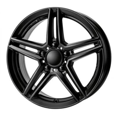 Image de RIAL 5Trou 16Pouce 112mm Jante alu M10 hyper silber schwarz Horn poliert 1 70648M84 5