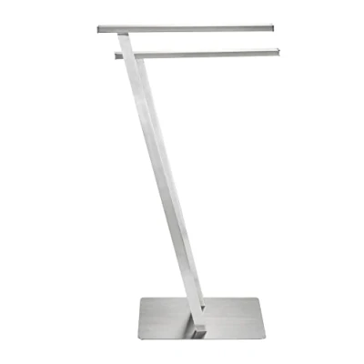 Image de WENKO Porte Serviettes Lirio, disposé isolément, vêtements, en Acier INOX, 20 x 76,5 40 cm, Mat