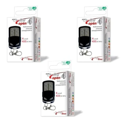 Image de GBS elettronica Jolly Open 4 TÉLÉCOMMANDE Radio DE Portail COPIEUSE Universelle Pack 3