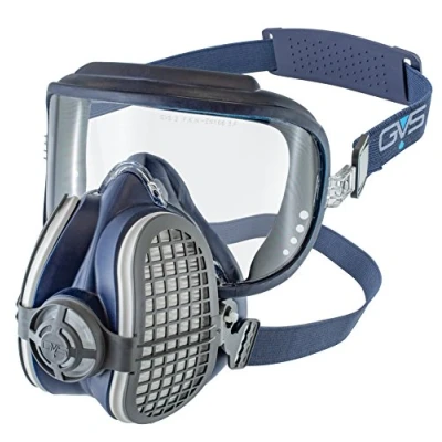 Image de GVS Filter Technology Masque SPR404 Elipse Integra avec filtres P3 contre les odeurs nuisibles pour la poussière, S/M Bleu
