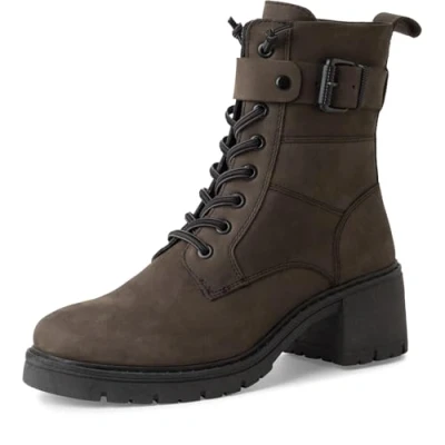 Image de MARCO TOZZI Bottines à Lacets pour Femme 2 25259 43 Botte Tendance, Anthracite N C, 36 EU