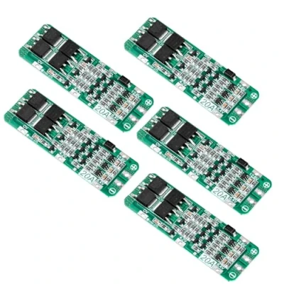 Image de Aideepen Carte PCB BMS de Protection Batterie au Lithium 12.6V 20A 3S pour cellules Li ION Lipo (Paquet 5)