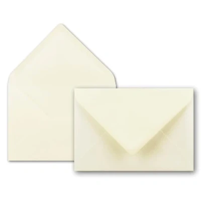 Image de Lot d&#039;enveloppes Neuser 80 g/m² Format B6 175 x 125 mm Bande collante à humidifier 100 Umschläge vanille