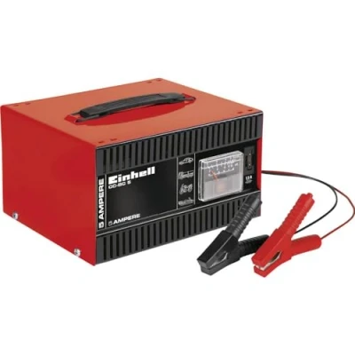 Image de Einhell Chargeur de batterie CC BC 5 (ampèremètre intégré, boîtier en tôle d&#039;acier, protection contre les surcharges et inversions polarité, borniers isolés)
