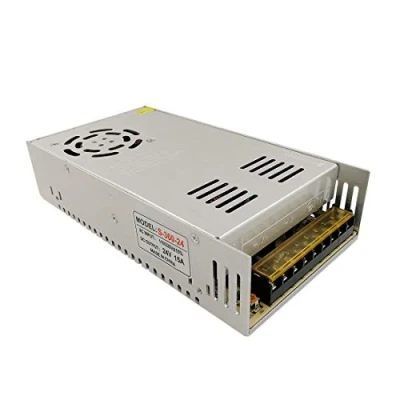 Image de JOYLIT Alimentation LED 24V 360W, Transformateur 110V/220V AC à DC 24 Volt 15A Driver Convertisseur, Découpage pour Bande LED, CCTV, Radio, Imprimante 3D