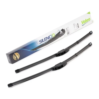 Image de Balai d&#039;essuie glace Valeo Silencio X.trm, Flat Blade Set 574466 avant Sans Cadre Fixation par crochet(s) LAND ROVER: Range Rover Sport