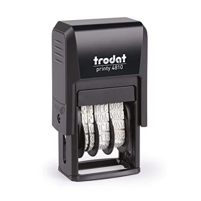 Image de Trodat Timbre dateur Printy 4810, mois en lettres, DUT, 3,8 mm, couleur d&#039;impression noire