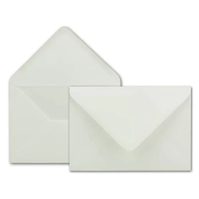 Image de Lot d&#039;enveloppes Neuser 80 g/m² Format B6 175 x 125 mm Bande collante à humidifier 50 Umschläge ecru