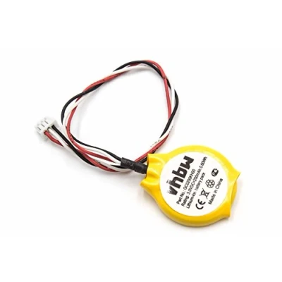 Image de vhbw Pile BIOS Compatible avec Dell Latitude E6400, E6410, E6500, E6510, E5400, E4300 Ordinateur Portable (200mAh, 3V, Li ION)