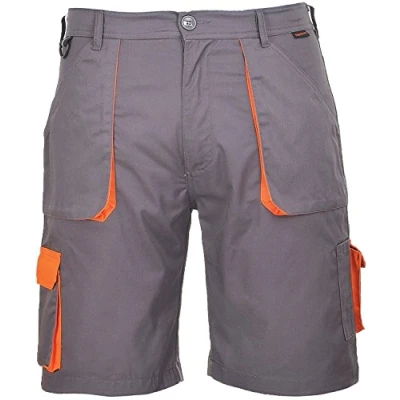 Image de Portwest Bermuda Texo Contrast, Couleur: Noir, Taille: XL, TX14BKRXL