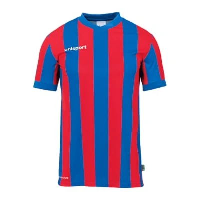 Image de uhlsport Retro Stripe Shirt Manches Courtes Maillot de Football au Design rétro pour Hommes et Enfants