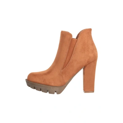 Image de Elara Bottines à talons hauts, Femme, Taille: 39, Camel Chaussures
