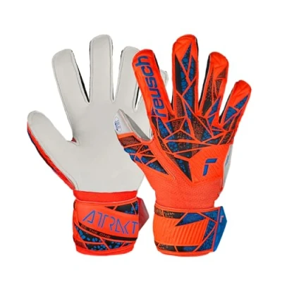 Image de REUSCH Attrakt Solid Finger Support Junior Gants de Gardien Jeunesse Unisexe, 2210 Hyper orng/elec Blue, 7.5