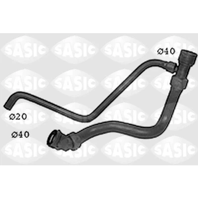 Image de SASIC SWH6833 Durite De Refroidissement gauche inférieur AUDI: A4 B5 Berline, Avant, VOLKSWAGEN: Passat Berline