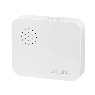 Image de LogiLink SH0109 Capteur de Vibration Wi FI Smart Home, contrôlé par Application, IP30, Compatible Tuya, Prend en Charge Amazon Alexa et Google Home