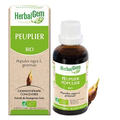 Image de Herbalgem Peuplier Bio Complément Alimentaire Extrait De Bourgeon Frais Pour Voies Respiratoires 30 ml