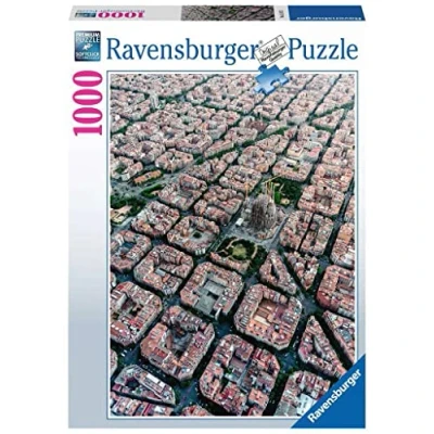 Image de Ravensburger Puzzle 1000 pièces Barcelone Vue du Ciel Adulte, 4005556151875, Néant