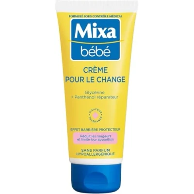 Image de Crème pour le Change MIXA BEBE Double Action Apaise et Nourrit Sans parabène 100ml