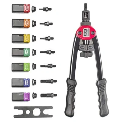 Image de 13&quot; 330MM Blind Rivet NUT Gun Tool Hand INSER Manual Mandrels M3 M4 M5 M6 M8 M10 M12 BT 605