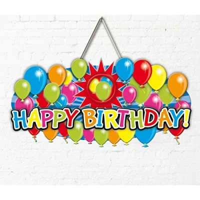 Image de Porte boutons Joyeux anniversaire 3D 53x26