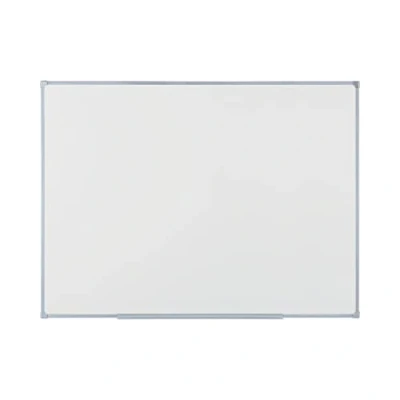 Image de BoardsPlus Economy Tableau blanc magnétique, 60 x 45 cm, surface en acier laqué effaçable à sec, cadre Tech Alloy gris