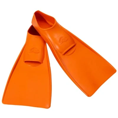 Image de Flipper SwimSafe 1100 Palmes de natation pour enfants et petits enfants, en couleur orange, taille 22 24, caoutchouc naturel, comme aide à la