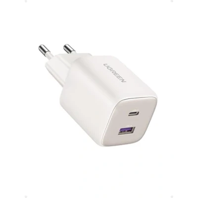 Image de UGREEN Nexode 35W GaN Chargeur USB C Rapide avec Double Prise Compatible iPhone 16 Plus Pro Max 15 14 13 12 11 Pixel 8 7a 6a Galaxy S24 Ultra A15 A05s iPad Air Mini MacBook (Blanc)