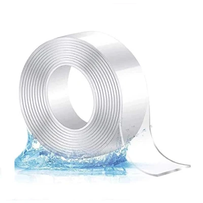 Image de Nano Tape, Ruban Adhésif Double Face Transparent, Puissant, Bande Antidérapante Réutilisable Lavable et Multifonctionnelle
