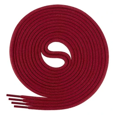 Image de lacets Di Ficciano, des ronds pour chaussures d&#039;affaires et en cuir, lacet multisystèm non déchirable, ø 3 mm, longueur 60130 cm, 25 couleurs polyester 100 cm cerise