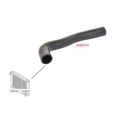 Image de METZGER 2420313 Durite De Refroidissement gauche supérieur EPDM (éthylène propylène diène caoutchouc) PEUGEOT: 106 I 3/5 portes