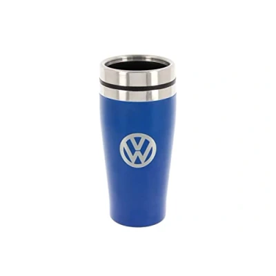 Image de BRISA VW Collection Gobelet isolant en acier inoxydable à double paroi avec design du logo (450 ml/Bleu)
