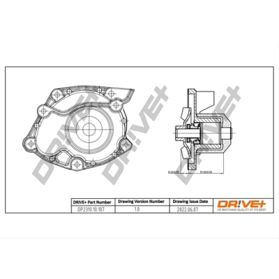 Image de Pompe à eau, refroidissement du moteur Dr!ve+ DP2310.10.107