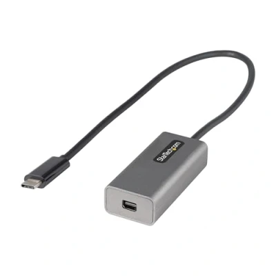 Image de StarTech.com Adaptateur USB C vers Mini DisplayPort Dongle 4K 60Hz mDP Type Écran DP Convertisseur Graphique Compatible Thunderbolt 3 Câble 30cm (CDP2MDPEC)