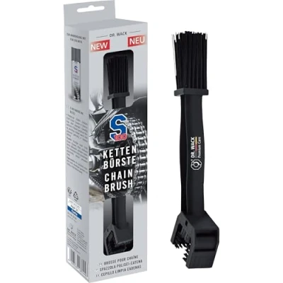 Image de DR. WACK S100 Brosse à chaîne pour Moto Nettoyage Efficace de la chaînes Nettoyeur avec différentes têtes Entretien