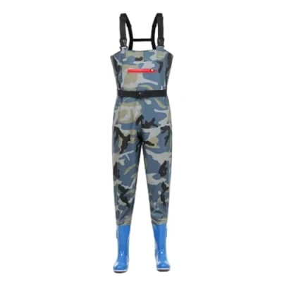 Image de Waders de pêche,Waders Poitrine Imperméable,Poitrine Échassiers,Waders Chasses,Bootfoot Waders,avec Bottes Antidérapantes,léger et Durable,Pour la pêche l&#039;agriculture