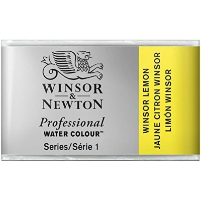 Image de Winsor &amp; Newton Aquarelle Professionnel Peinture Aquarelle, Haute Luminosité, Résistante à la Lumière, Qualité Archive, Godet, Couleur Jaune Citron