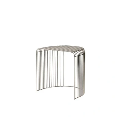 Image de AYTM Table Curva 45 cm Argenté