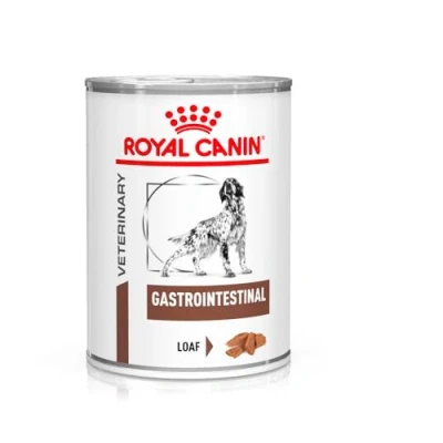 Image de ROYAL CANIN Veterinary Gastro intestinal Mousse 12 x 400 g Aliment Complet pour Chiens Adultes Aide en Cas de Troubles aigus l&#039;absorption intestinale