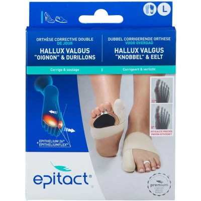 Image de Epitact Orthèse Corrective Double Droite Large 1 pièce