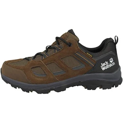 Image de Jack Wolfskin VOJO 3 Texapore LOW Chaussures de marche, Homme, Taille: 42.5, Brown/phantom Cuir et textile