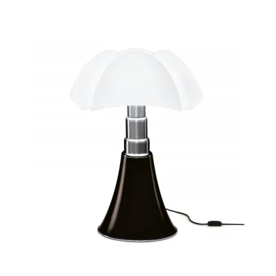 Image de MINI PIPISTRELLO Lampe LED avec Variateur H35cm Noir Mat Martinelli Luce designé par Gae Aulenti