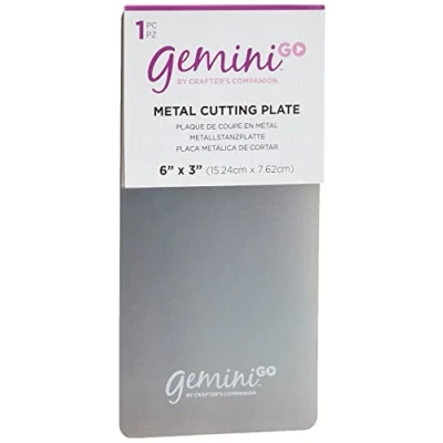 Image de Gemini GEMGO ACC METP Go Accessories Plaque de découpe en métal, Argenté, 3 x 6 Inch