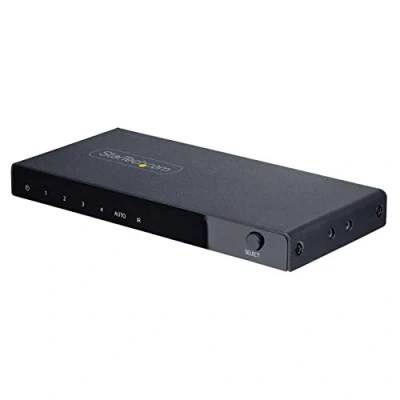 Image de StarTech.com Switch HDMI 8K à 4 Ports 2.1 4K 120Hz HDR10+, 60Hz UHD Commutateur/Switch in 1 Out Commutation de Source Auto/Manuelle (4PORT SWITCH)