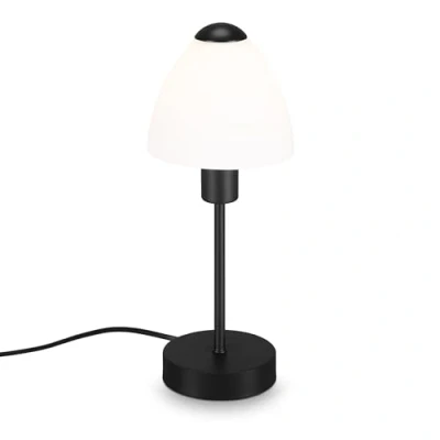 Image de BRILONER lampe de table avec câble à interrupteur, chevet Design et ergonomique 1 x E14 max. 25 W Noir/blanc 10 32 cm 7025 015