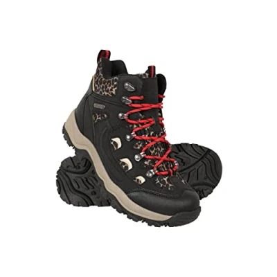 Image de Mountain Warehouse Adventurer Chaussures Imperméables pour Femme Bottines Étanches Et Résistantes, De Randonnée Confortables Noir 39
